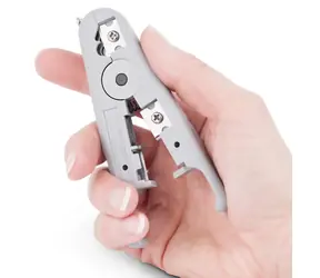 StarTech Rotačný stripovací a rezací nástroj na káble šedá / Stripovací nástroj / dĺžka 110 mm / šírka 45 mm
