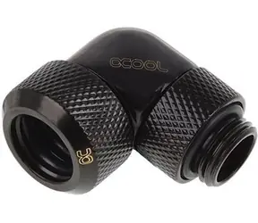 Alphacool Eiszapfen 13mm G1/4 čierna / Fiting / 90 ° otočný / pre hardtube chladenie