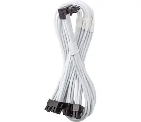CableMod C-Series Pre biela / Napájací kábel / 12VHPWR na 4X 8-Pin PCIe / 90 ° / Variant B