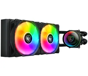COUGAR Poseidon Elite ARGB 240 čierna / Vodný chladič CPU / 2x 120mm / 500-2200 RPM / Intel & AMD