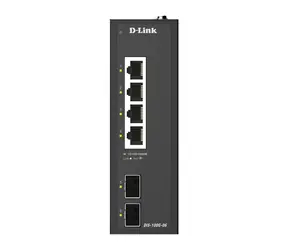 D-Link DIS-100G-06 / Switch / 4X 10/100/1000 / 2x SFP Gigabit / priemyselný / unmanaged / DIN lišta