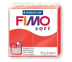 FIMO Modelovacia hmota Soft indická červeň / 59 g / Pečenie 110 °C