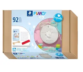 Fimo Sada Air light Keepsake pre odtlačky / Modelovacia hmota / 125 g / biela / 92 dielov