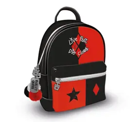 PYRAMID Batoh Harley Quinn / Umelá koža / Vnútorné a vonkajšie vrecká / Zip s kovovým príveskom