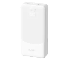 Dudao K10Pro 20000mAh biela / Powerbanka / 2.4A / 2x USB-A