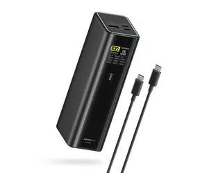 Cuktech PB200U čierna / Powerbanka / 210 W / 20000 mAh / 2x USB-C + USB-A / TFT displej