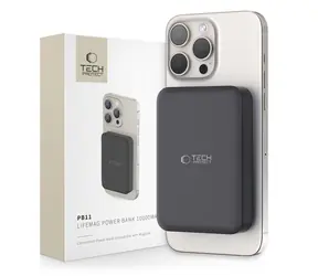 Tech-Protect LifeMag PB11 čierna / Powerbanka / MagSafe / 10000mAh / USB-C / 15W