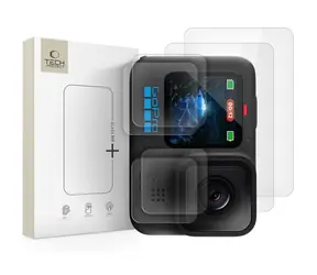 Tech-Protect Glass Fit+ pre GoPro Hero 9/10/11/12 transparentné / Ochranné sklo na objektív / Temperované sklo / 2 ks