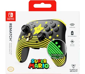 Turtle Beach Rematch Super Mario Star / Gamepad / Nintendo Switch / USB-C / výdrž batérie 40 h