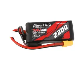 GENS ACE LiPo batéria G-Tech 2200mAh 2S1P 7,4 V 60C / Konektor XT60 / 116 g