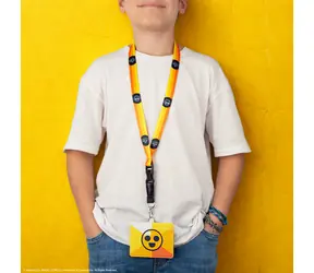 Cinereplicas Brawl Stars šnúrka na krk Starr Drop / Šnúrka na krk / Puzdro na kartu / Kovová karabínka