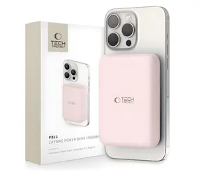 Tech-Protect LifeMag PB11 ružová / Powerbanka / MagSafe / 10000 mAh / 15W / USB-C
