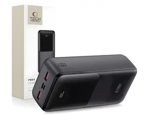 Tech-Protect PB03 čierna / Powerbanka / 30000 mAh / 22.5W