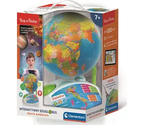 Clementoni Eduglobus 50847 / Interaktívny vzdelávací glóbus / zemepis / Jazyková verzia PL / od 7 rokov