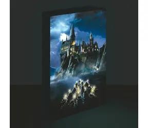 Pyramíd LED obraz Bradavice Harry Potter / Obraz / 30x40 cm / LED podsvietenie