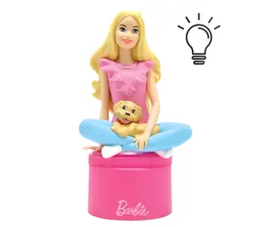 LEXIBOOK Vrecková 3D lampička Barbie / Nočné svetlo / 3x LR44 v balení / od 3 rokov