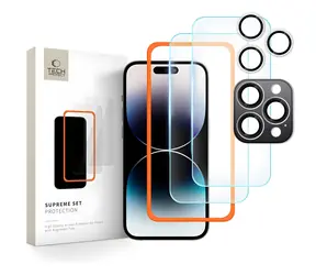 Tech-Protect Supreme Set Apple iPhone 16 Pro Max / Ochranné sklo / 3 ks / transparentné