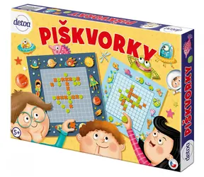 Detoa Hra Piškvorky / Obojstranný hrací plán / drevené kamene / od 5 rokov