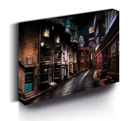 Pyramíd LED svietiaci obraz Harry Potter - Priečna ulica / Obraz / 30x40 cm / napájanie 3x AA