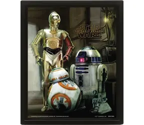 Pyramída 3D obraz Star Wars: Droids / 3D puzzle / 3D efekt