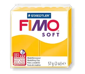 FIMO Modelovacia hmota Soft žltá / Modelíny / 56 g / Pečenie v rúre / 110 °C / 30 min
