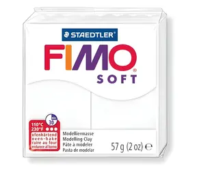 FIMO Modelovacia hmota Soft biela / 57 g / Teplota na pečenie 110 °C