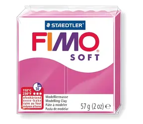 FIMO Modelovacia hmota Soft malinová / 5 ks / 56 g / Pečenie 110 °C