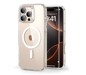 ESR Classic Hybrid HaloLock transparentné / Puzdro + tvrdené sklo / Apple iPhone 16 Pro Max / MagSafe