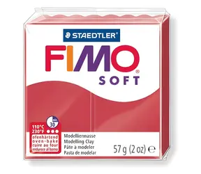 FIMO Modelovacia hmota Soft čerešňová červeň / 60 g / Pečenie 110 °C