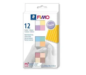 FIMO Soft Modelovacia hmota Pastel / Sada 12× 25 g / Pastelové farby
