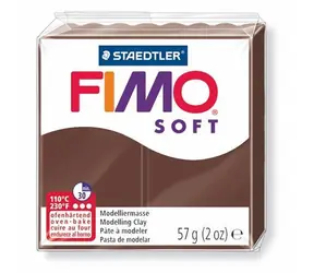 FIMO Modelovacia hmota Soft čokoládová / 56 g / Teplota na pečenie 110 °C