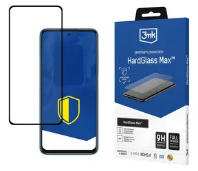 3mk HardGlass Max čierna / Tvrdené sklo / XIAOMI Redmi 10 2022 / celoplošné