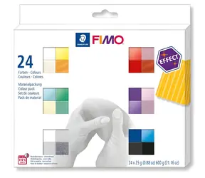 FIMO effect sada 24 farieb / Modelovacia hmota / 24 x 25 g / pečenie 110 ° C / 30 min