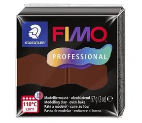 FIMO Modelovacia hmota Professional čokoládová / 57 g / pečenie v rúre 110 °C