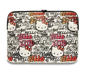 Hello Kitty PU Metal Logo béžová