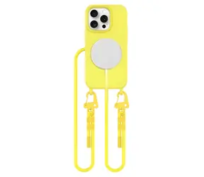 Tech-Protect MagNecklace žltá / Kryt / Apple iPhone 15 Pro / MagSafe / šnúrka na krk