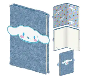 PYRAMÍD Plyšový blok A5 Cinnamoroll DPL10 / Poznámkový blok / plyšový obal / biele listy