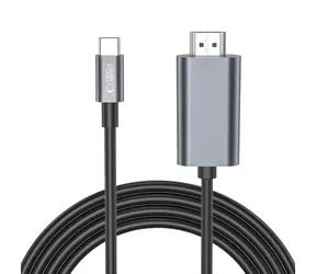 Tech-Protect UltraBoost čierna / Kábel USB-C - HDMI / 4K 60Hz / 2 m