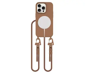 Tech-Protect MagNecklace hnedá / Kryt s remienkom na krk / MagSafe / Apple iPhone 15 Pro
