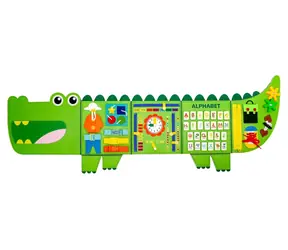 2KIDS TOYS Activity board Krokodíl / Senzorická hračka / od 3 rokov
