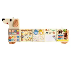 2KIDS TOYS Aktivity doska Pes / Senzorická doska / textilná / od 3 rokov