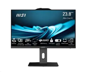 MSI PRE AP242P 14M-1090XEU čierna / All-in-one počítač / 23,8 "FHD / Intel Core i3-14100 / 16GB DDR5 / 512GB SSD / bez OS