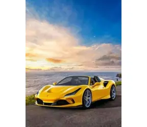 Norimpex Diamantové maľovanie Žlté Ferrari / 30x40 cm