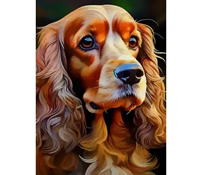 Norimpex Diamantové maľovanie Kokeršpaniel / 30x40 cm