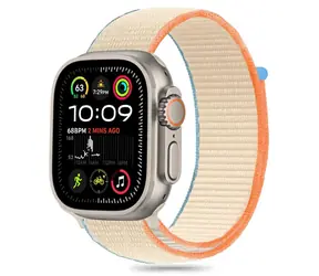 Tech-Protect Nylon béžová / Remienok pre Apple Watch 6/7/8/9/10/SE/Ultra 1/2 / 44/45/46/49 mm