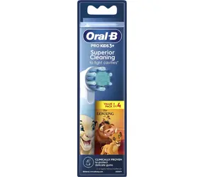 Oral-B EB10 Leví kráľ / Náhradné hlavice pre detskú kefku / 4 ks
