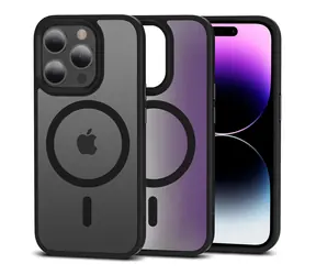 Tech-Protect MagMat matná čierna / Kryt / Apple iPhone 15 Pro / MagSafe