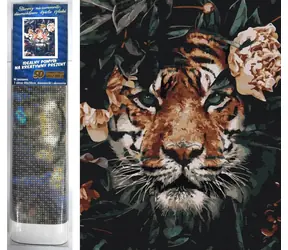 Norimpex Diamantové maľovanie Ukrytý tiger / 30x40 cm