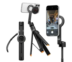 Spigen S582W Selfie Stick MagFit+ čierna / Statív na telefón / Bluetooth 5.0 / 27,8-166,5 cm