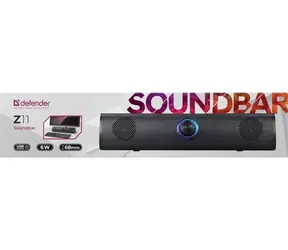 Defender Z11 čierna / Soundbar / 2.0 / 6W / USB / LED